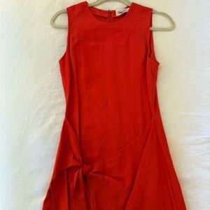 Line + Dot Red Sleeveless Dress